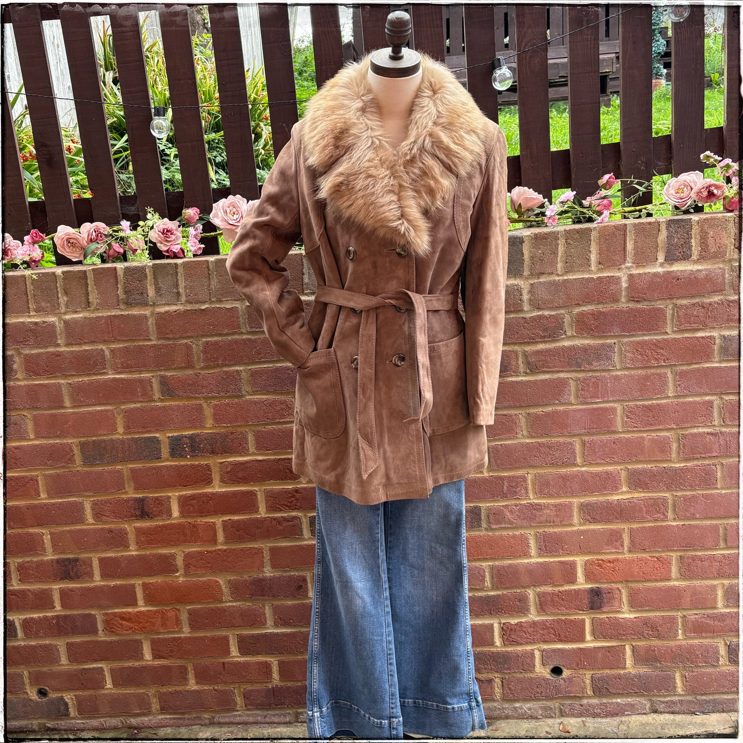 Vintage 70s Sheepskin Suede Jacket