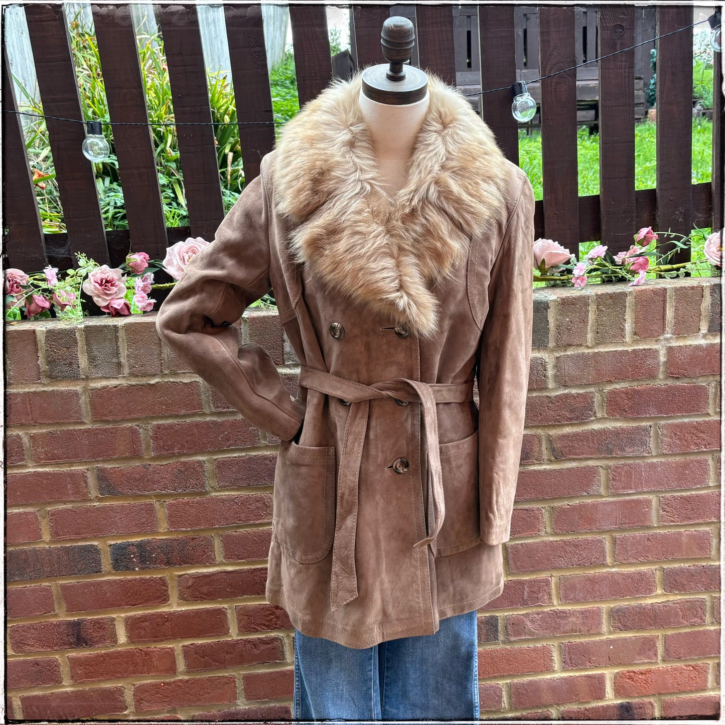 Vintage 70s Sheepskin Suede Jacket