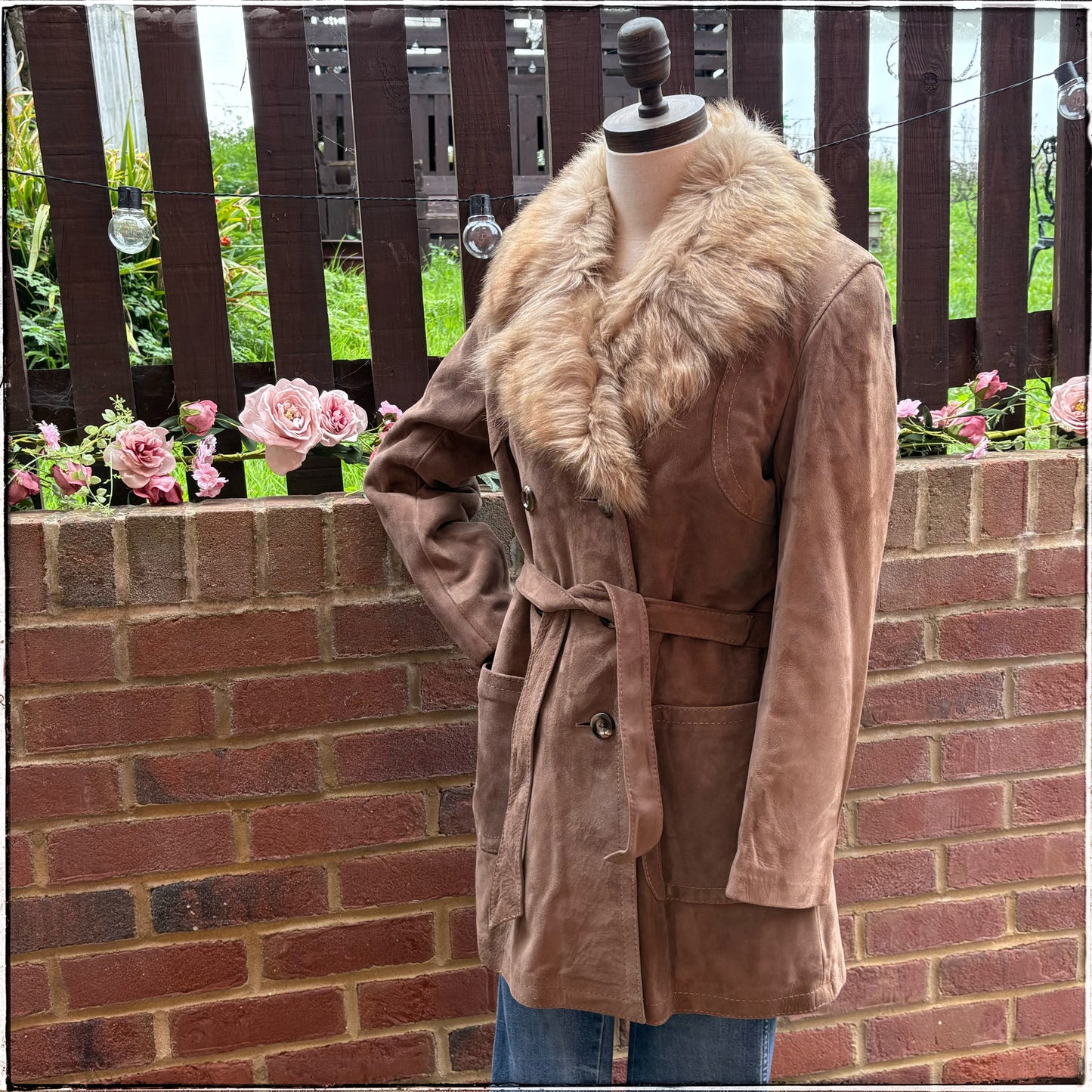 Vintage 70s Sheepskin Suede Jacket