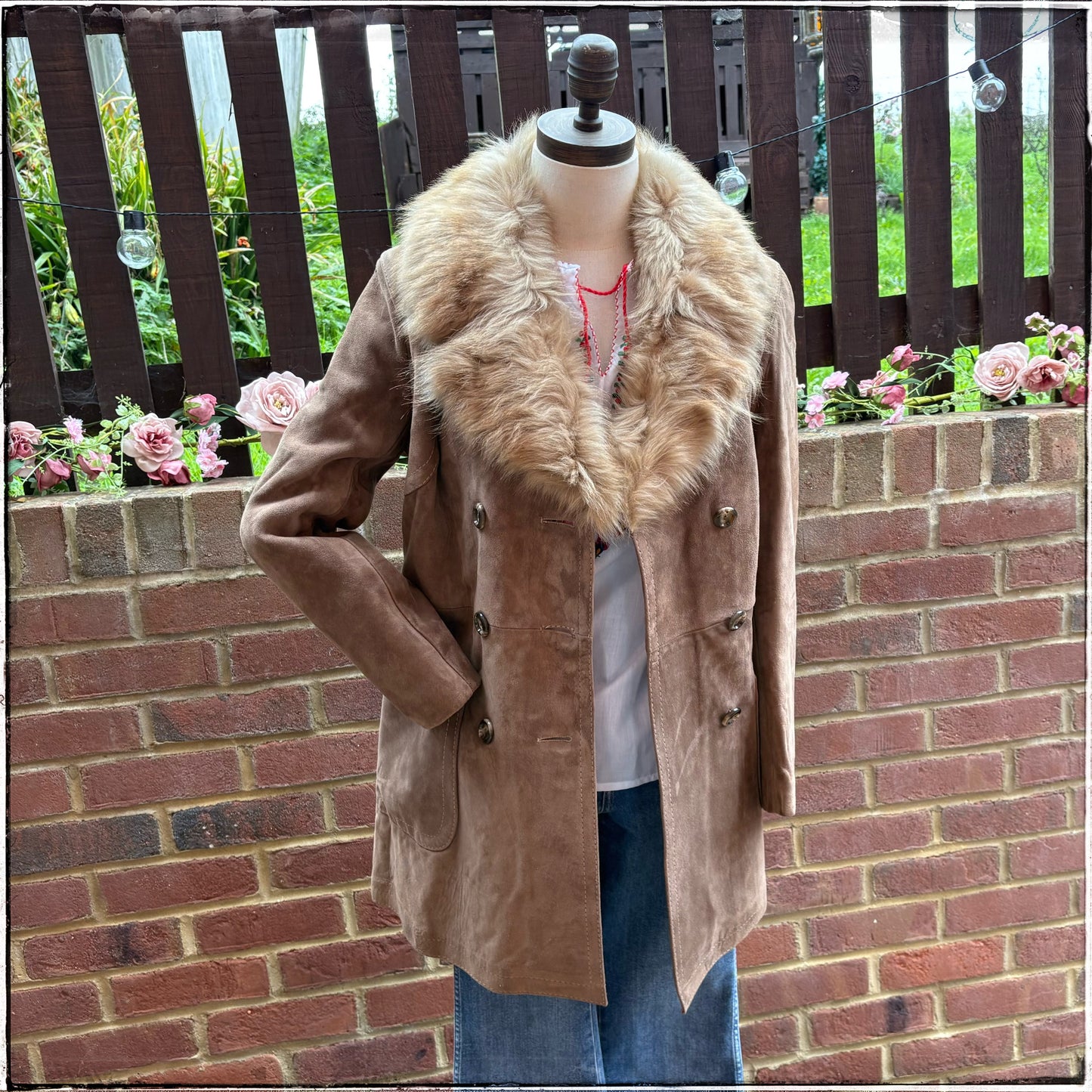 Vintage 70s Sheepskin Suede Jacket