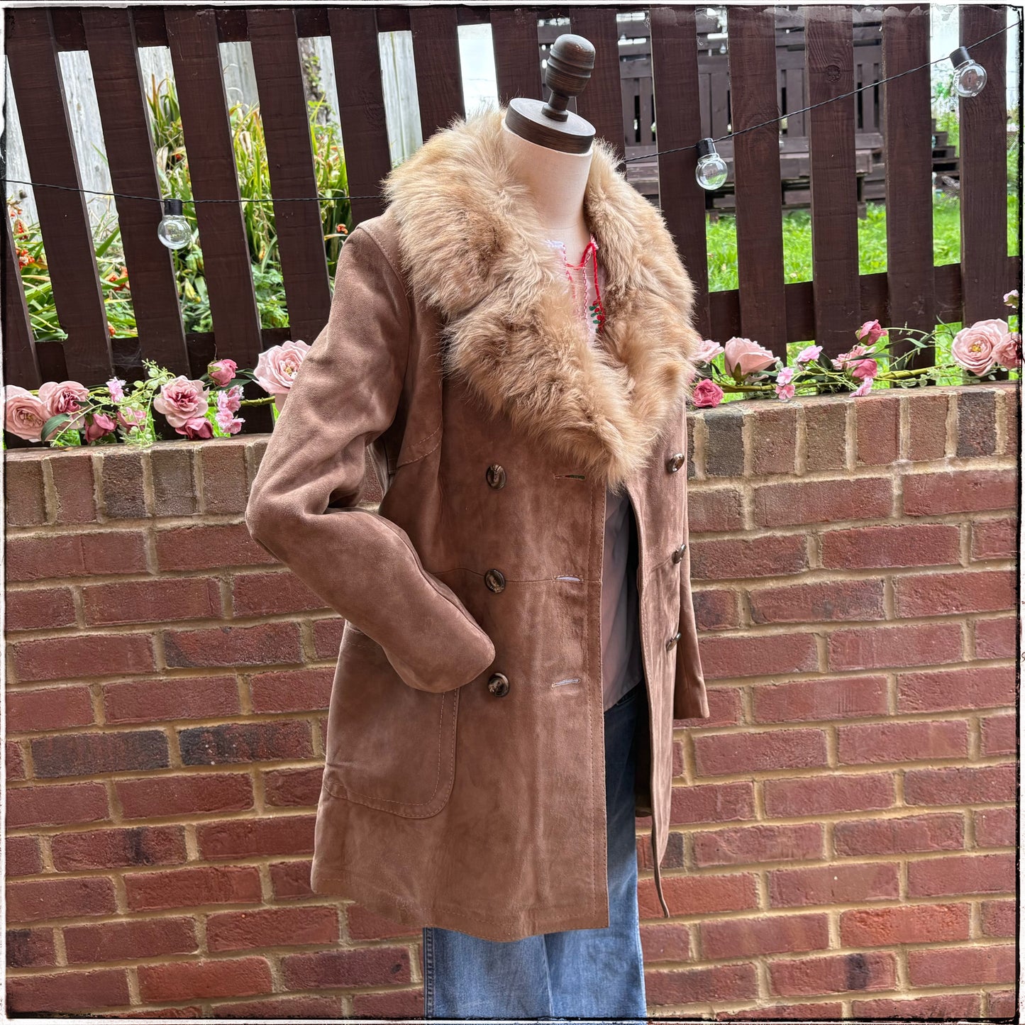 Vintage 70s Sheepskin Suede Jacket