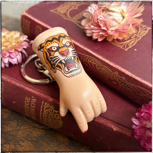 Porcelain Doll Arm Key Ring - Tiger