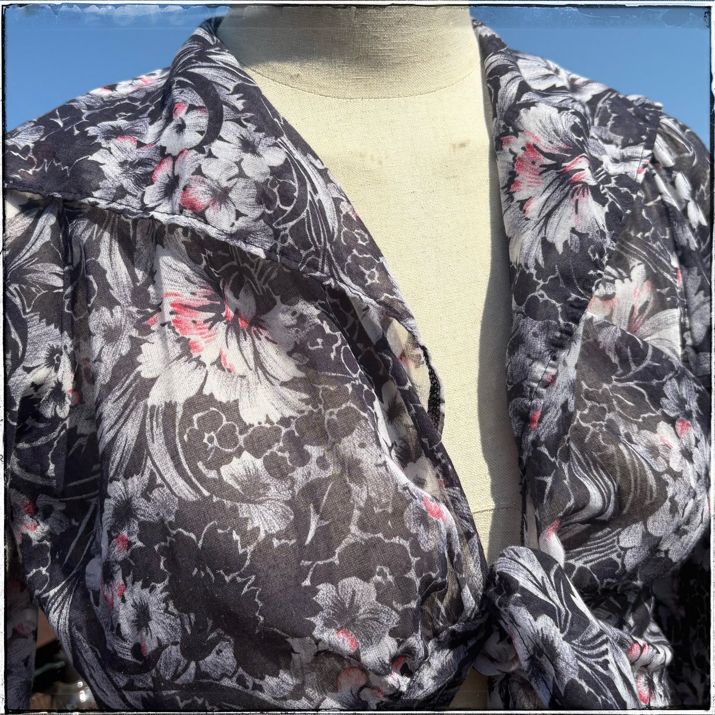 Vintage 70s John Craig Waist Tie Blouse