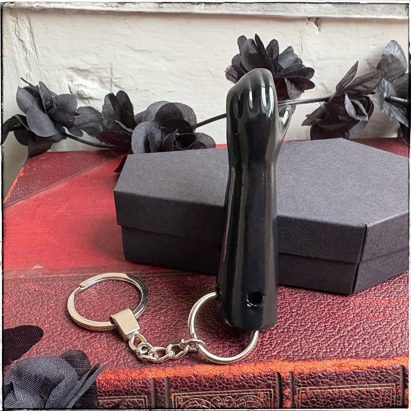 Doll Arm Key Ring - Black