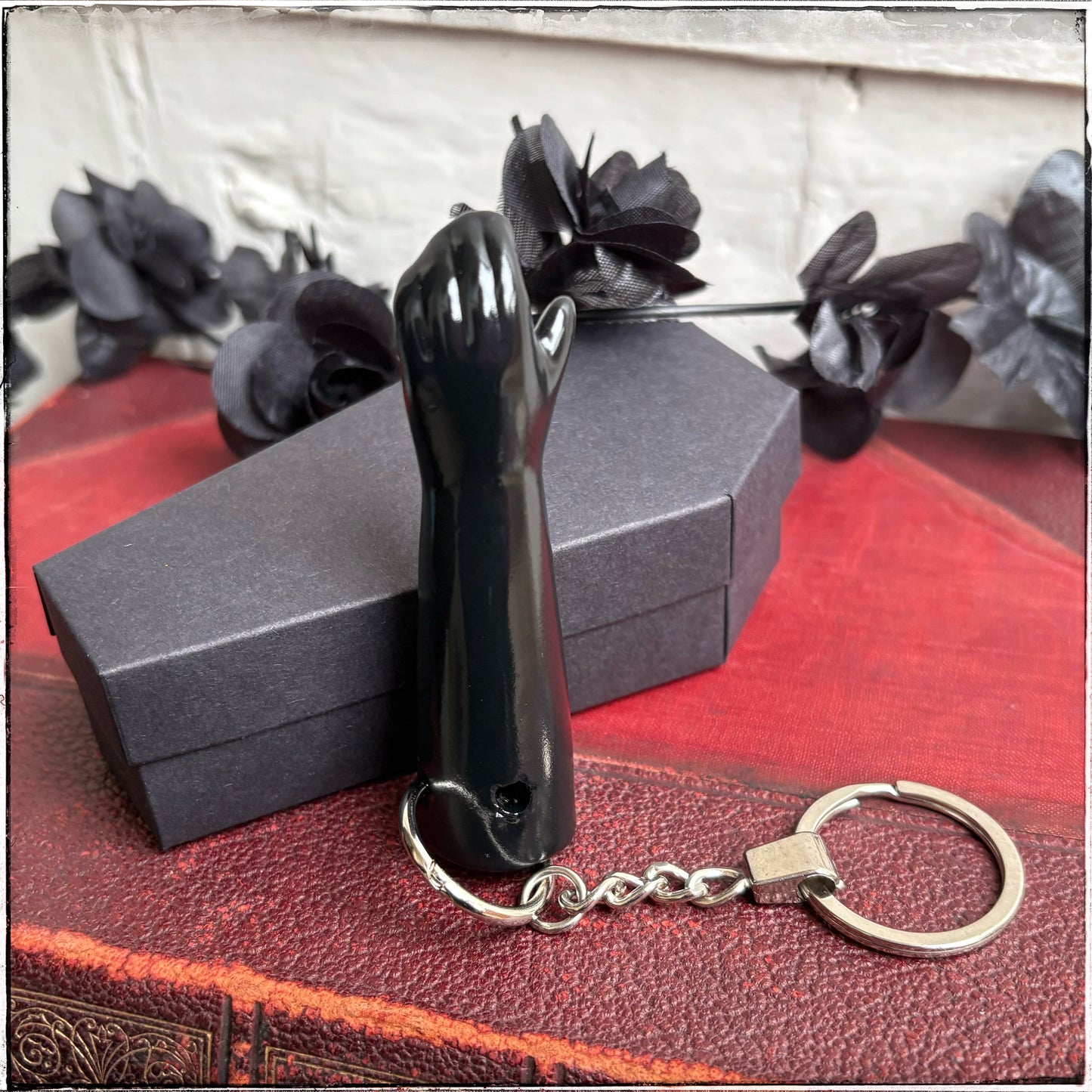 Doll Arm Key Ring - Black