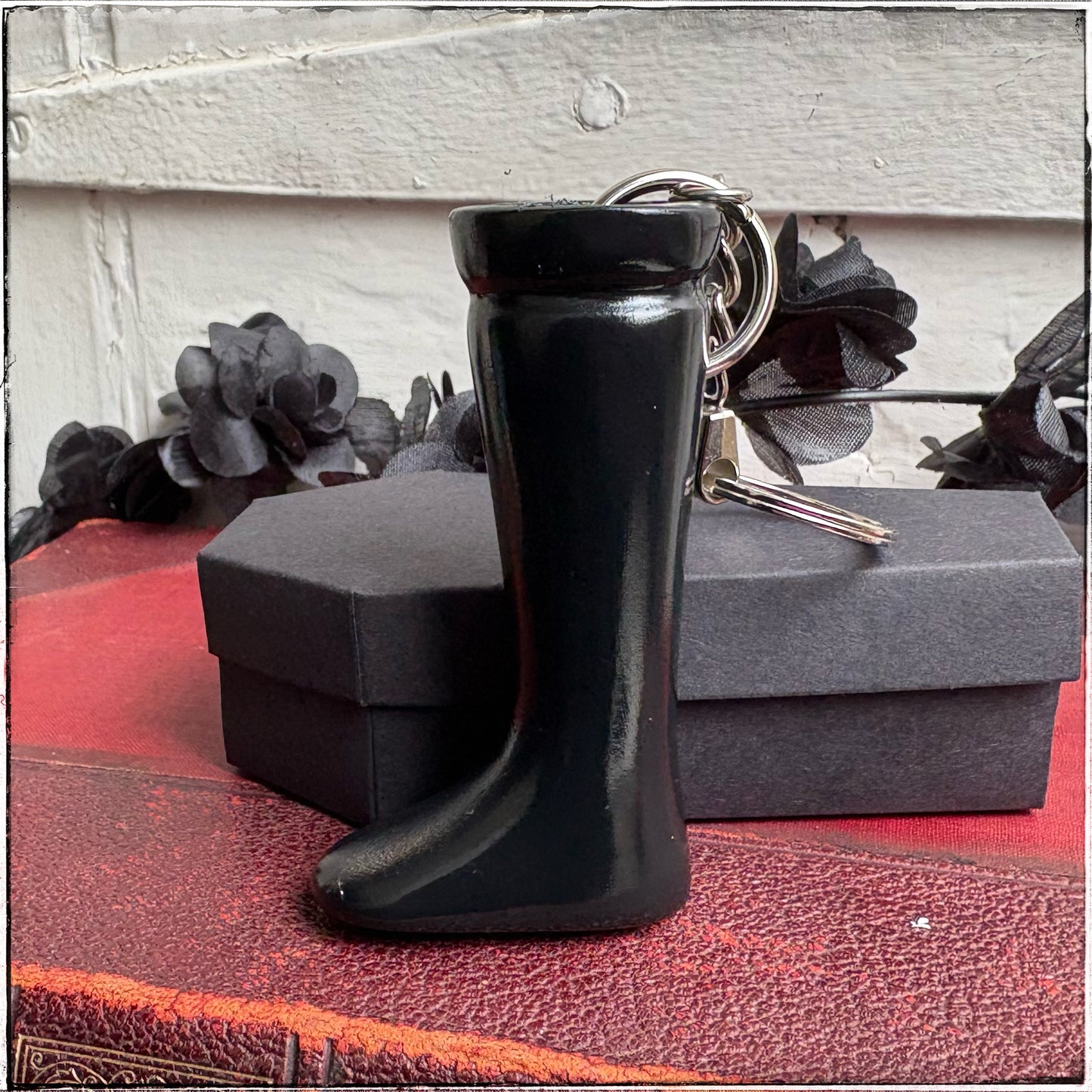 Doll Leg Key Ring - Black