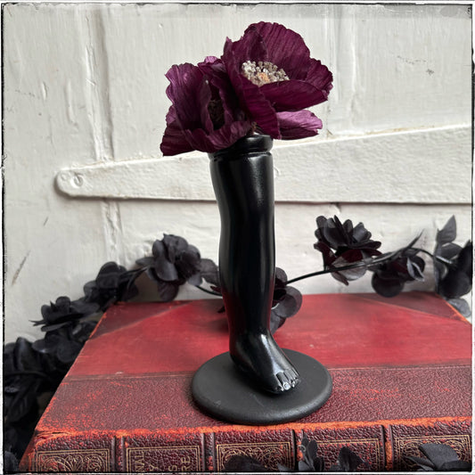 Small Doll Leg Vase - Black
