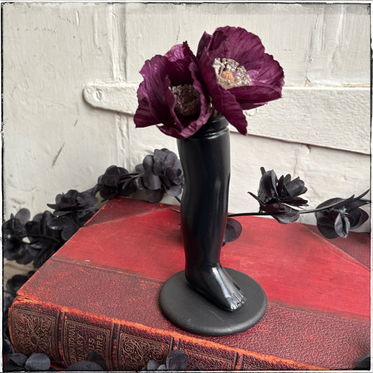 Small Doll Leg Vase - Black