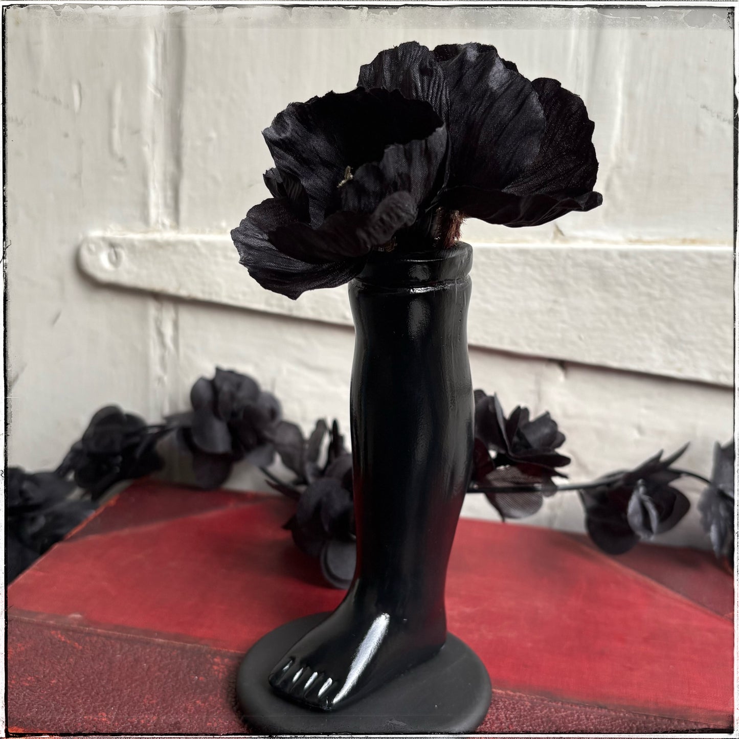 Medium Doll Leg Vase - Black