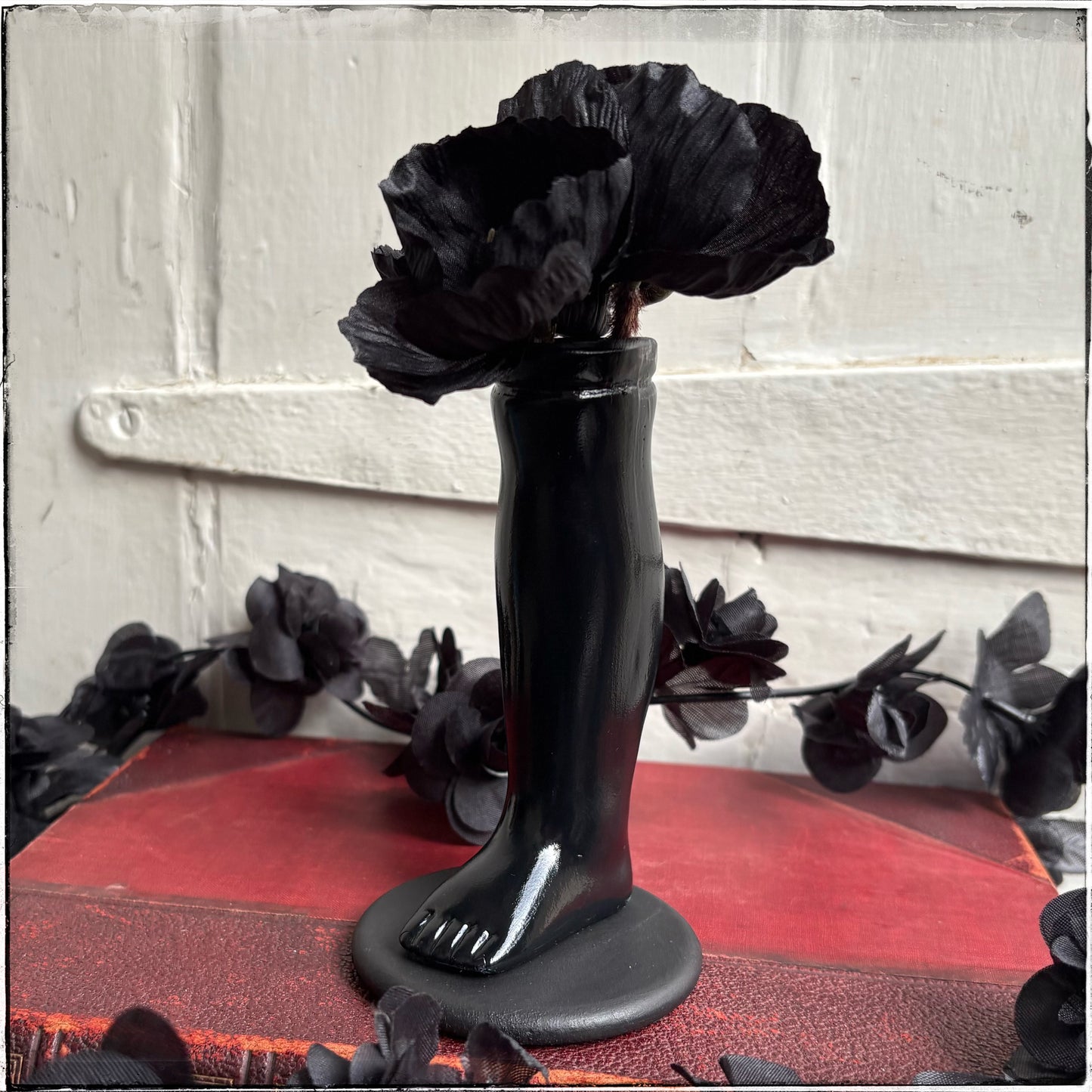 Medium Doll Leg Vase - Black