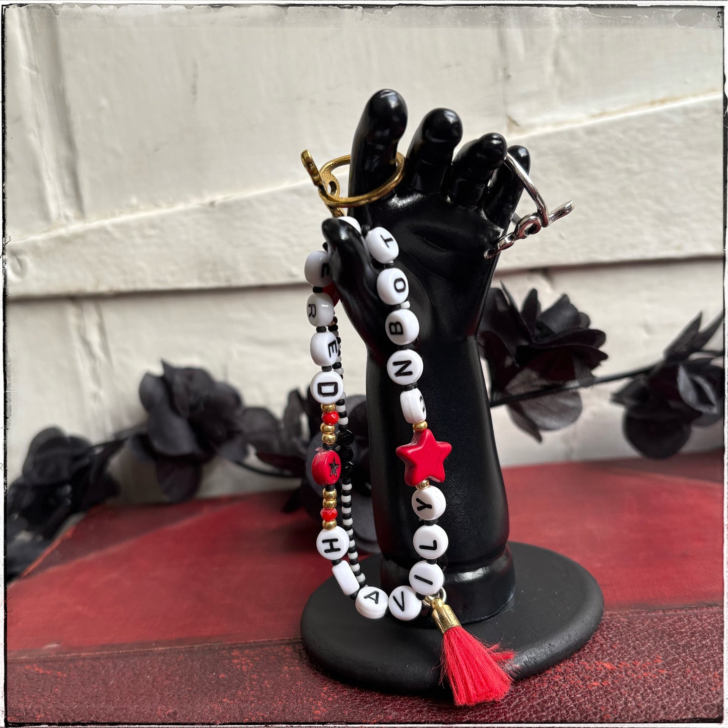 Large Doll Arm Jewellery Holder - Black