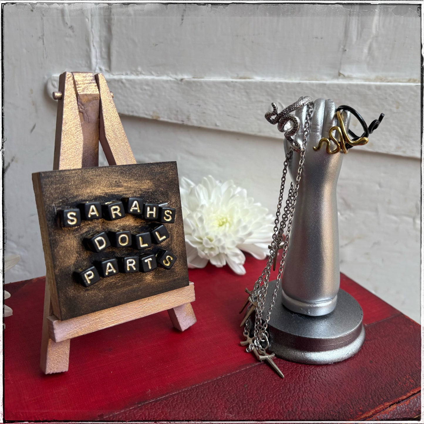 Medium Doll Arm Jewellery Holder -Silver