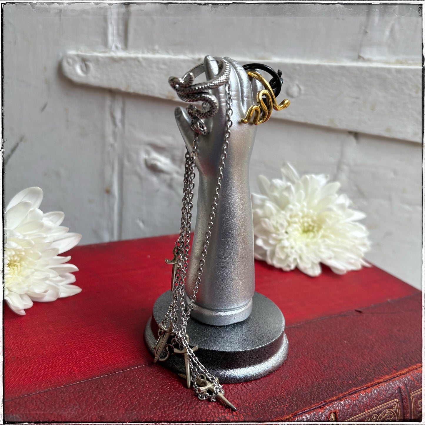 Medium Doll Arm Jewellery Holder -Silver