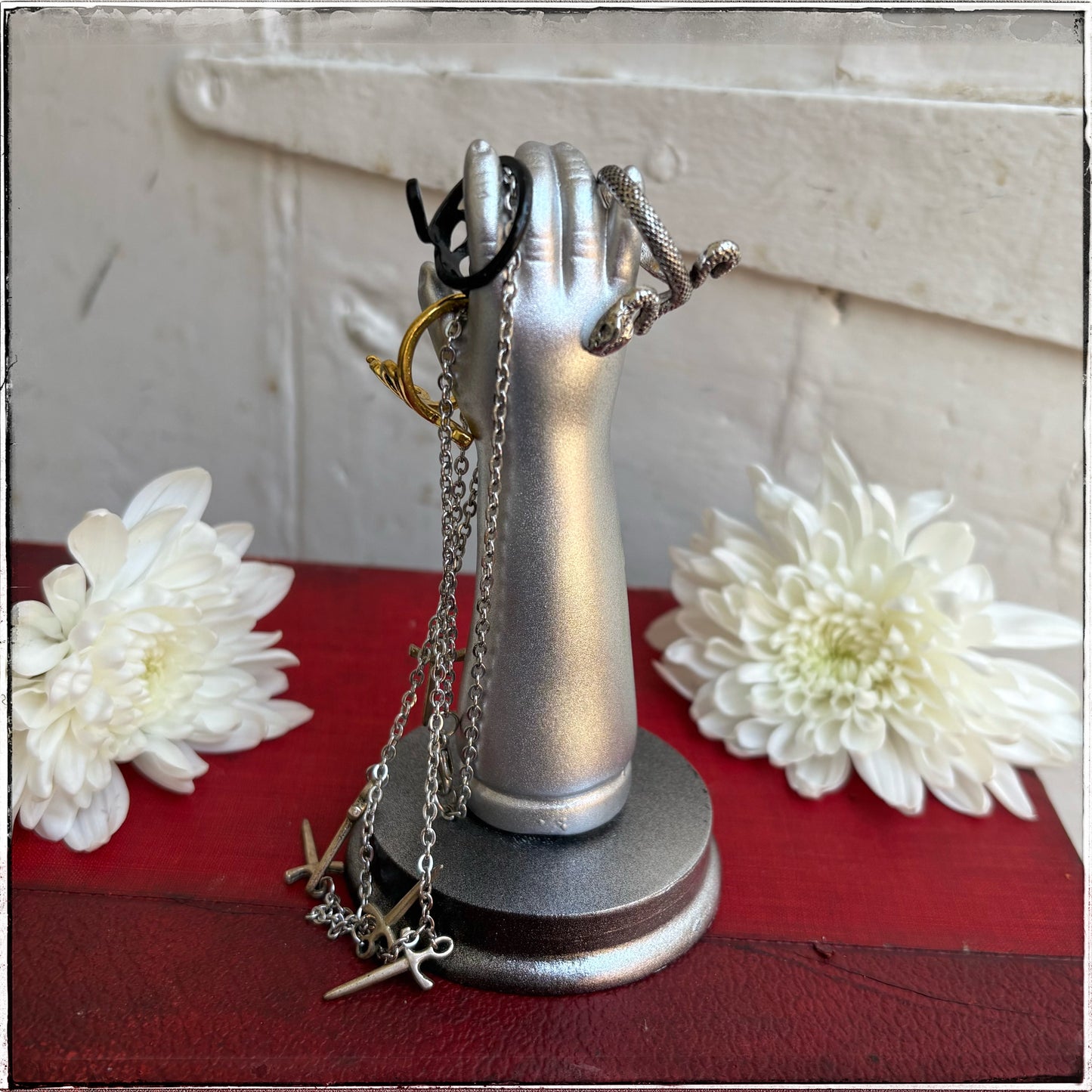 Medium Doll Arm Jewellery Holder -Silver