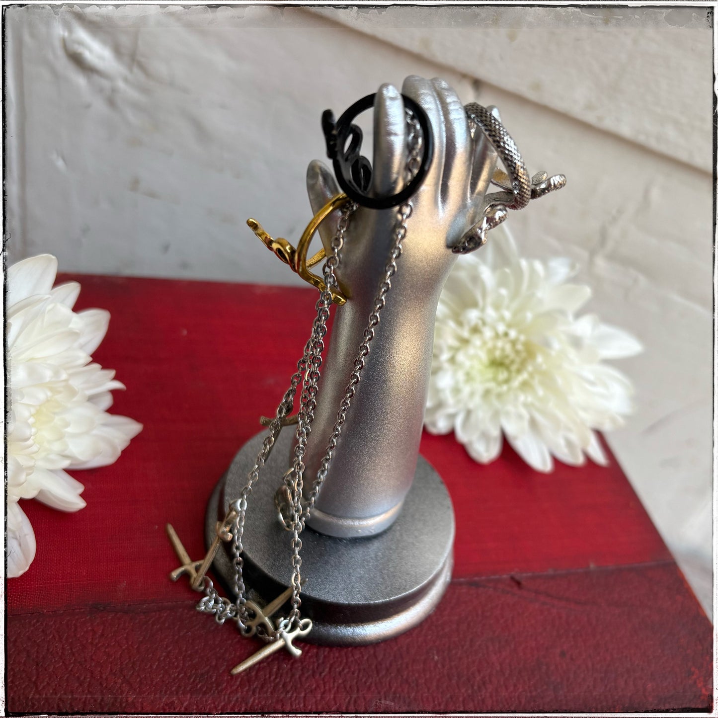 Medium Doll Arm Jewellery Holder -Silver