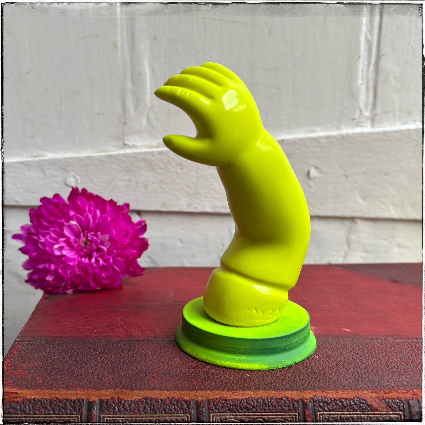 Large Doll Arm Jewellery Holder - Neon Yellow