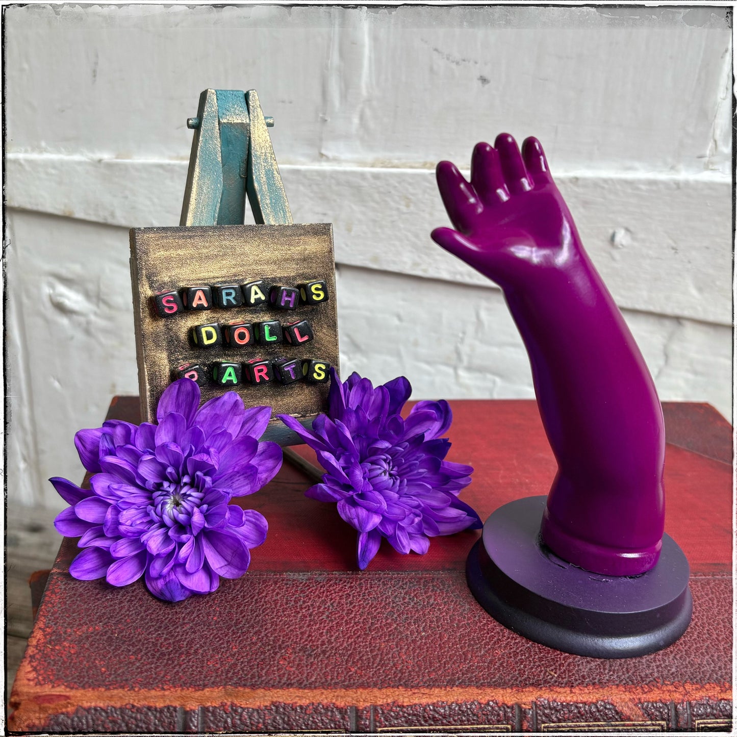Medium Doll Arm Jewellery Holder - Neon Purple