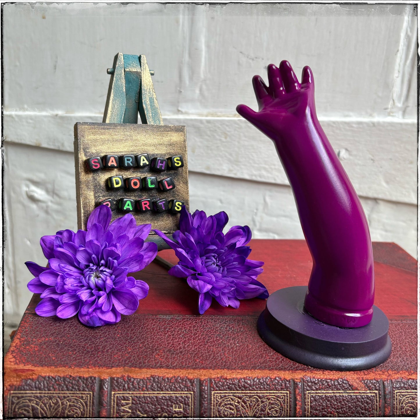 Medium Doll Arm Jewellery Holder - Neon Purple