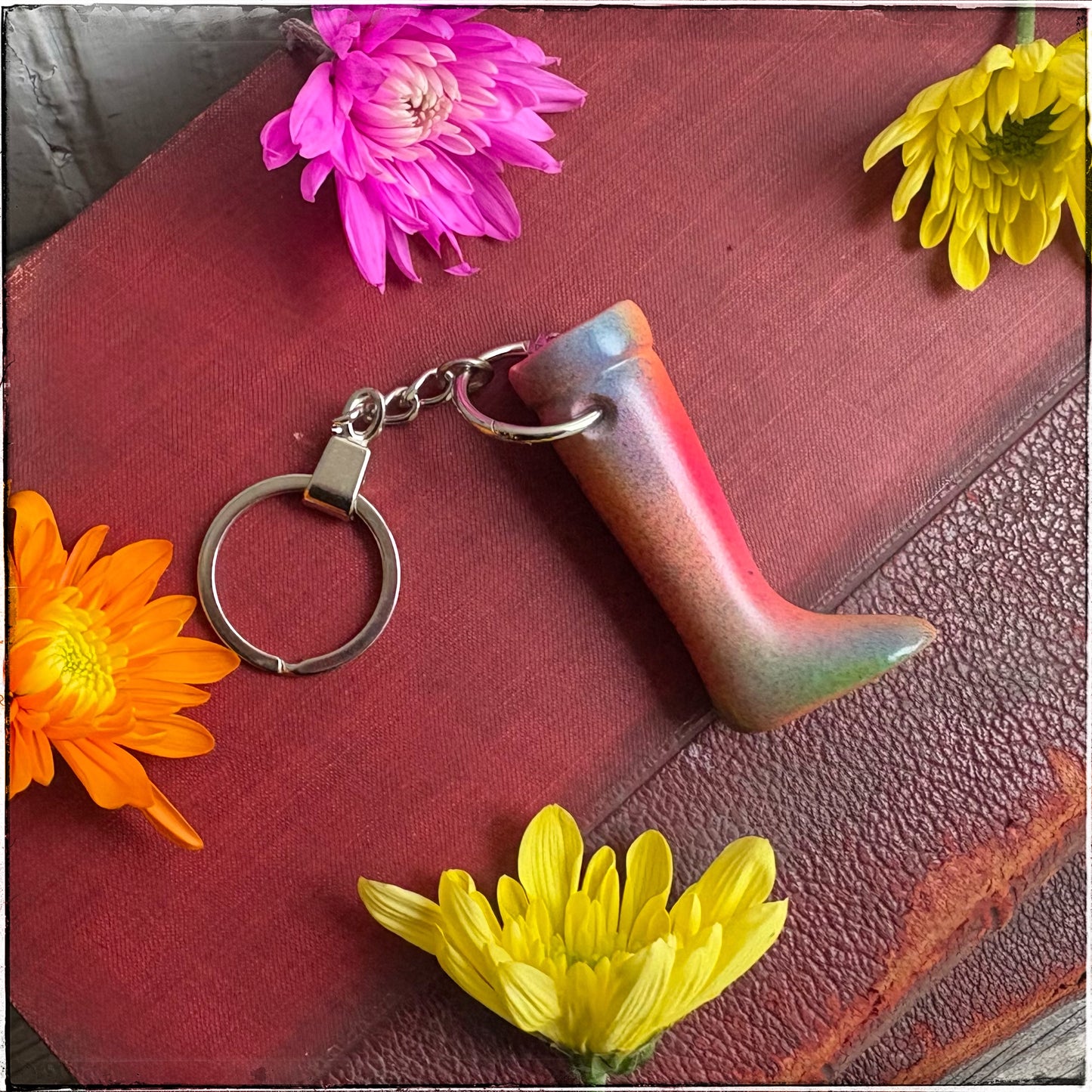 Doll Leg Key Ring - Sherbet Rainbows