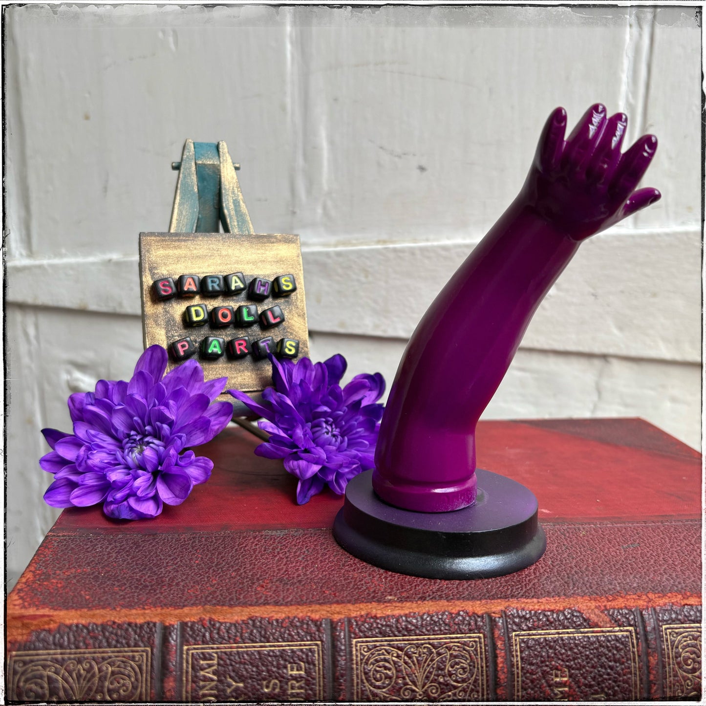 Medium Doll Arm Jewellery Holder - Neon Purple