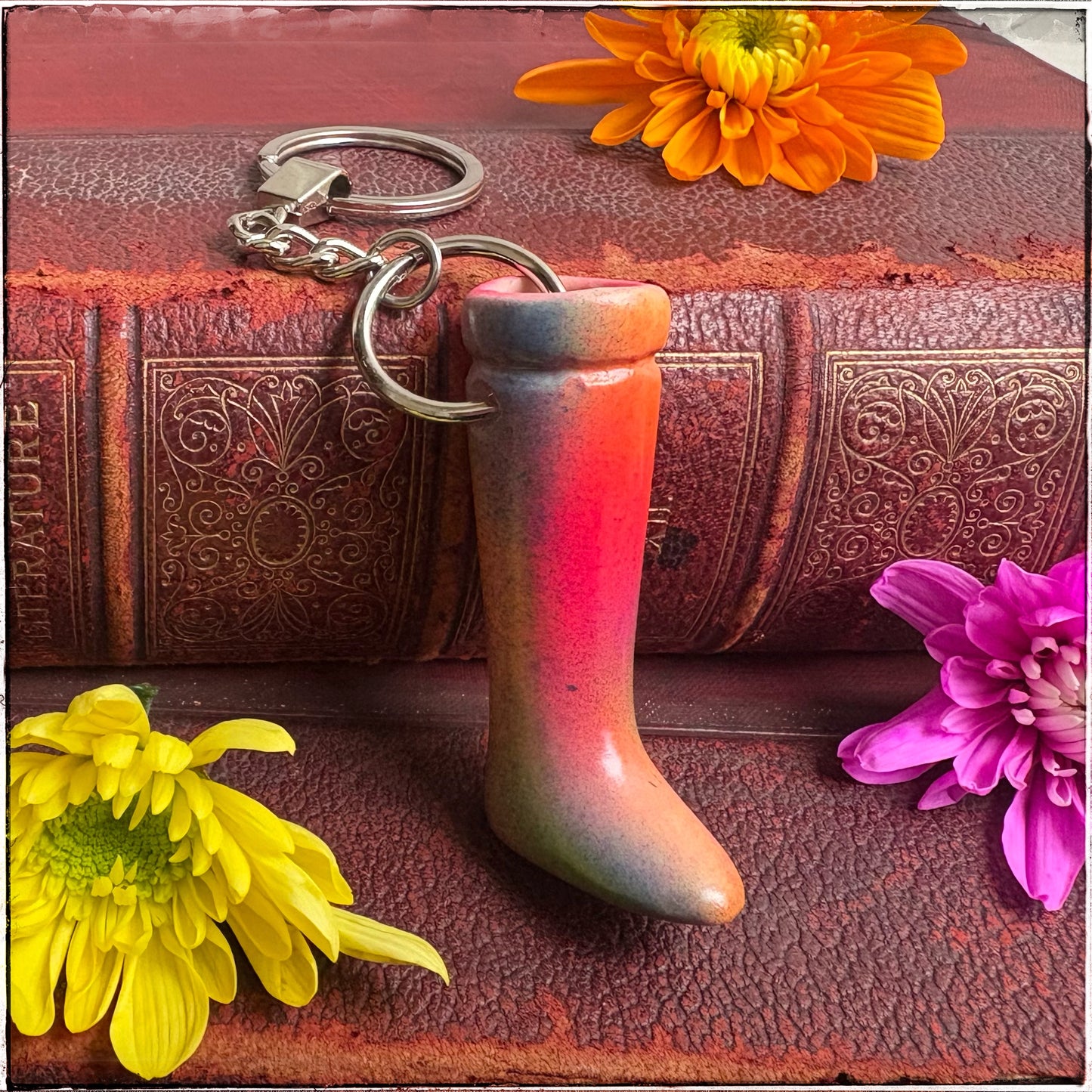 Doll Leg Key Ring - Sherbet Rainbows