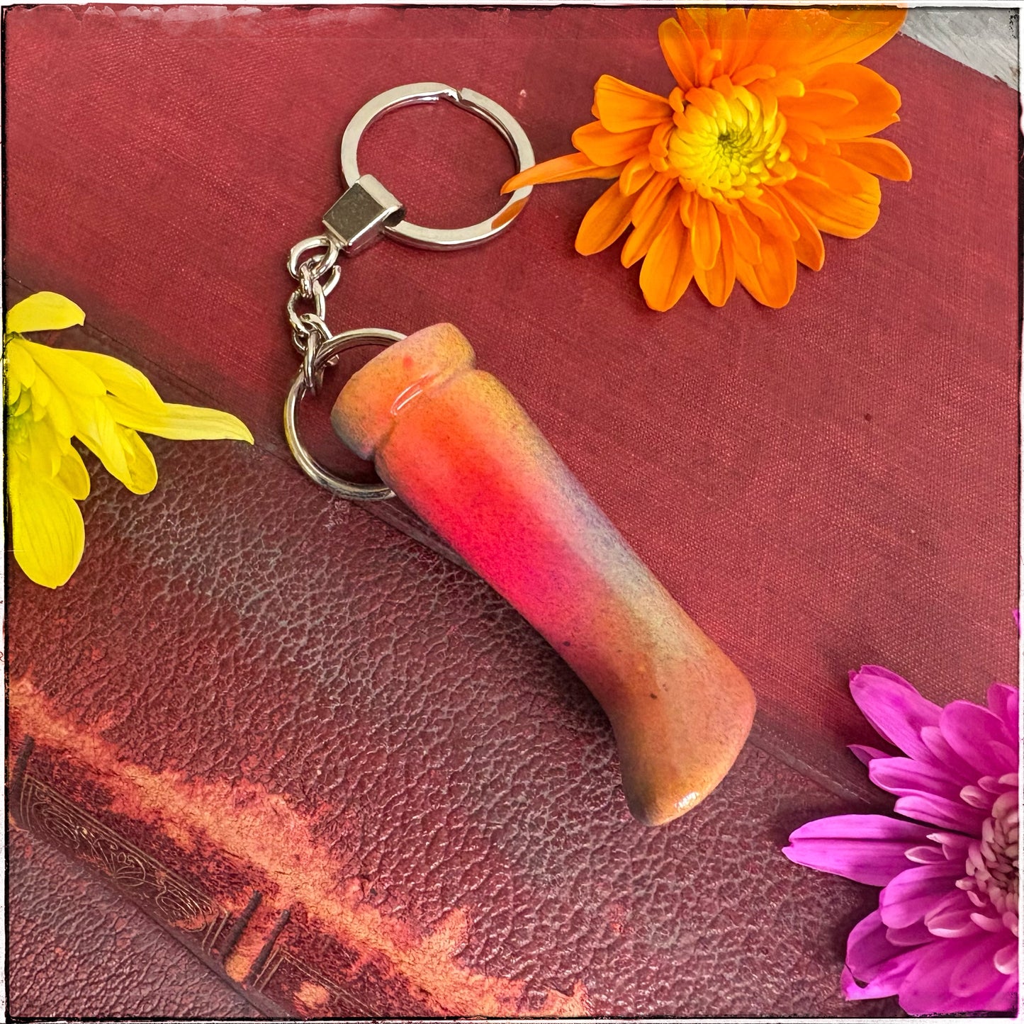 Doll Leg Key Ring - Sherbet Rainbows