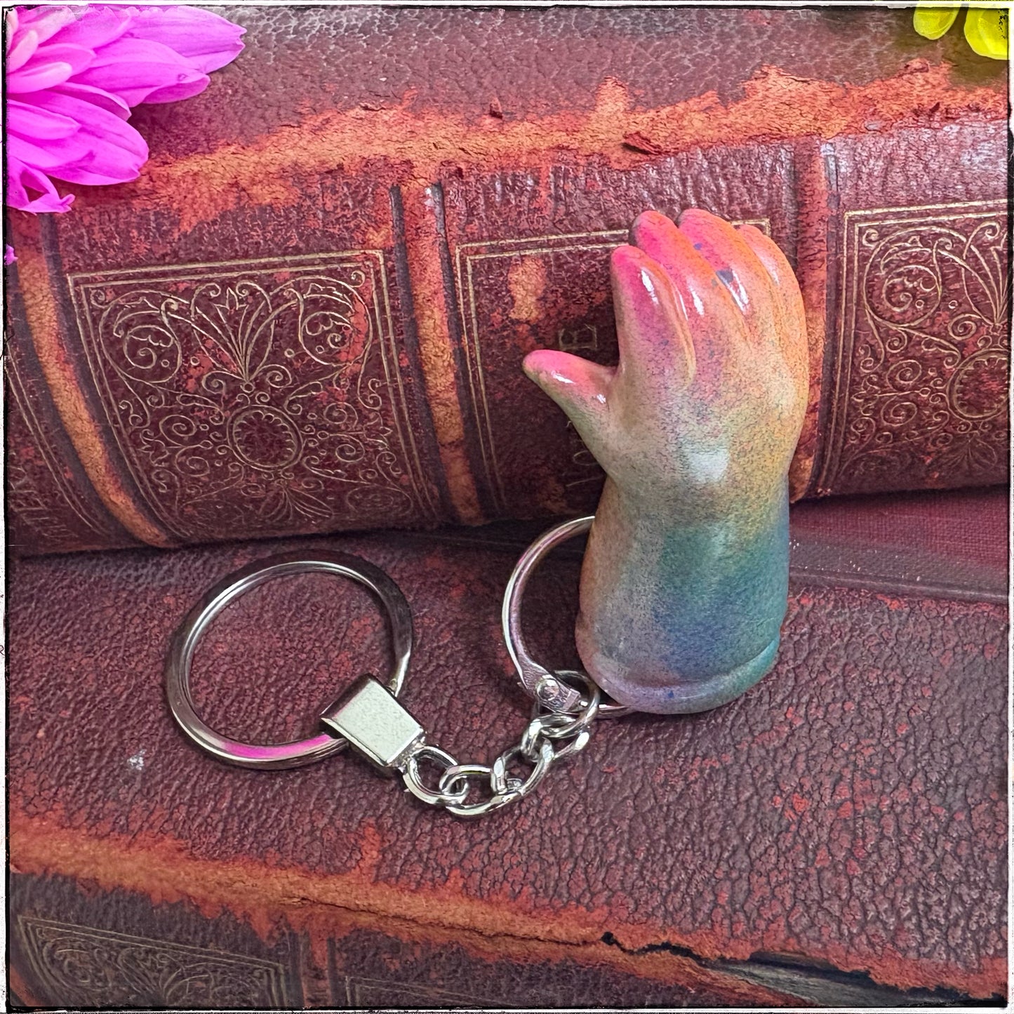 Doll Arm Key Ring - Sherbet Rainbow