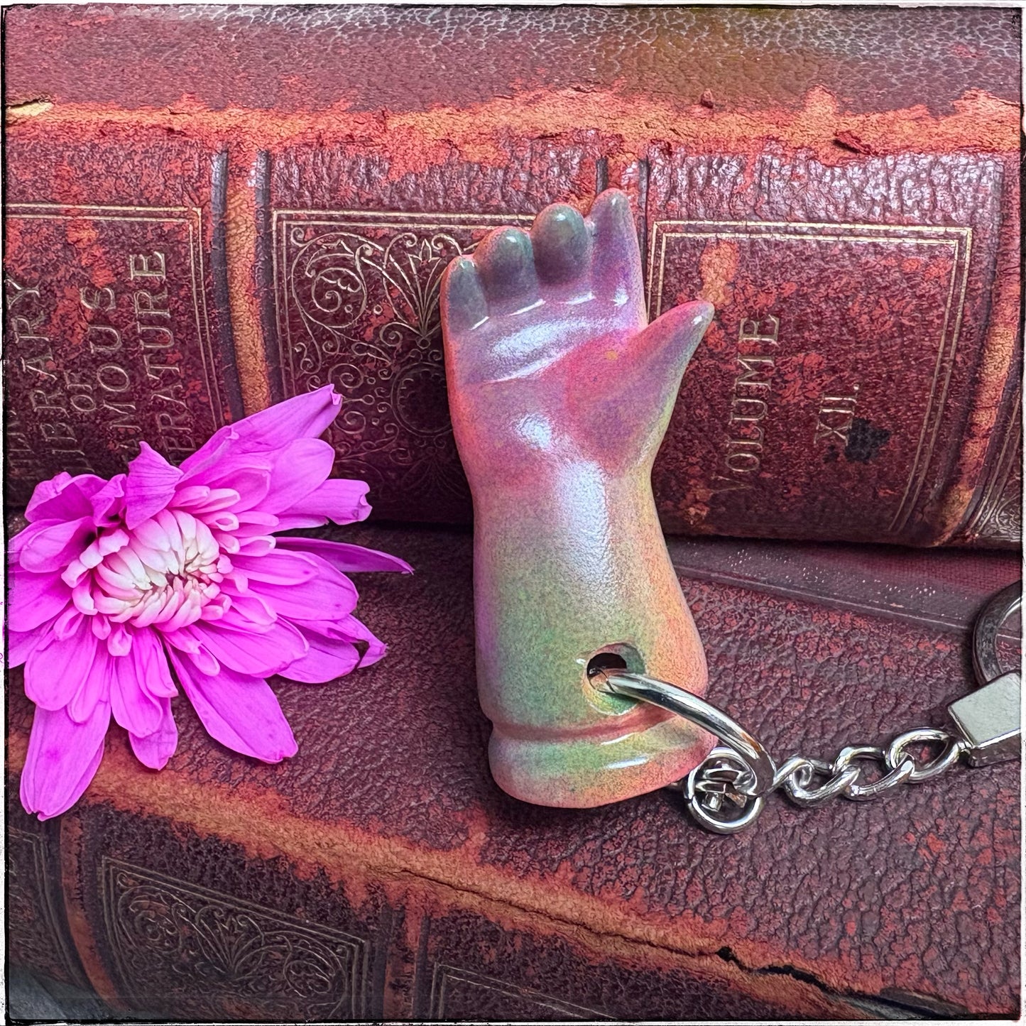 Doll Arm Key Ring - Sherbet Rainbow