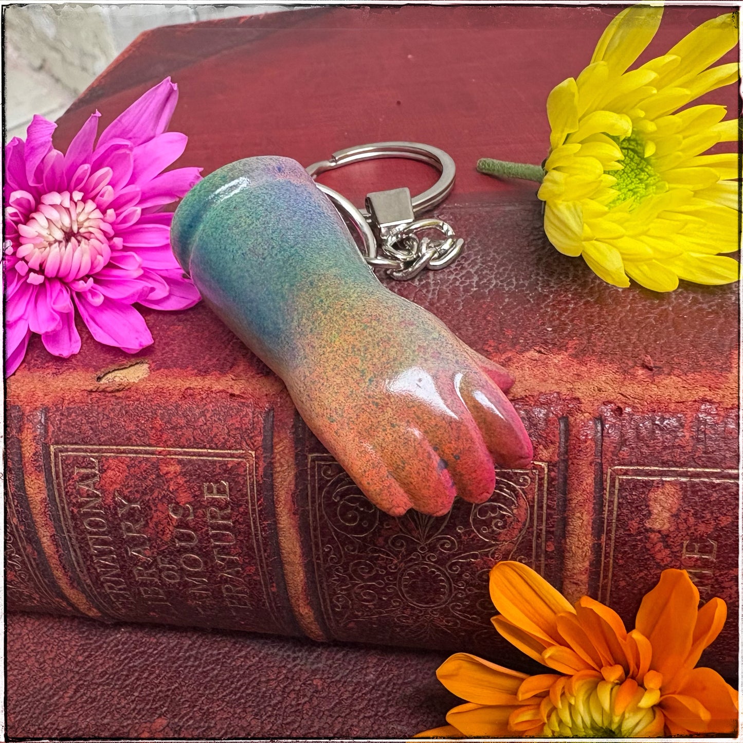 Doll Arm Key Ring - Sherbet Rainbow