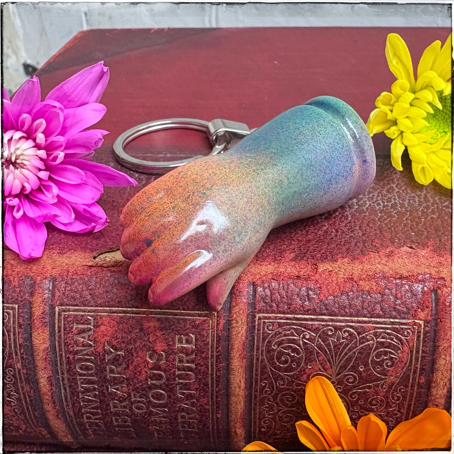 Doll Arm Key Ring - Sherbet Rainbow