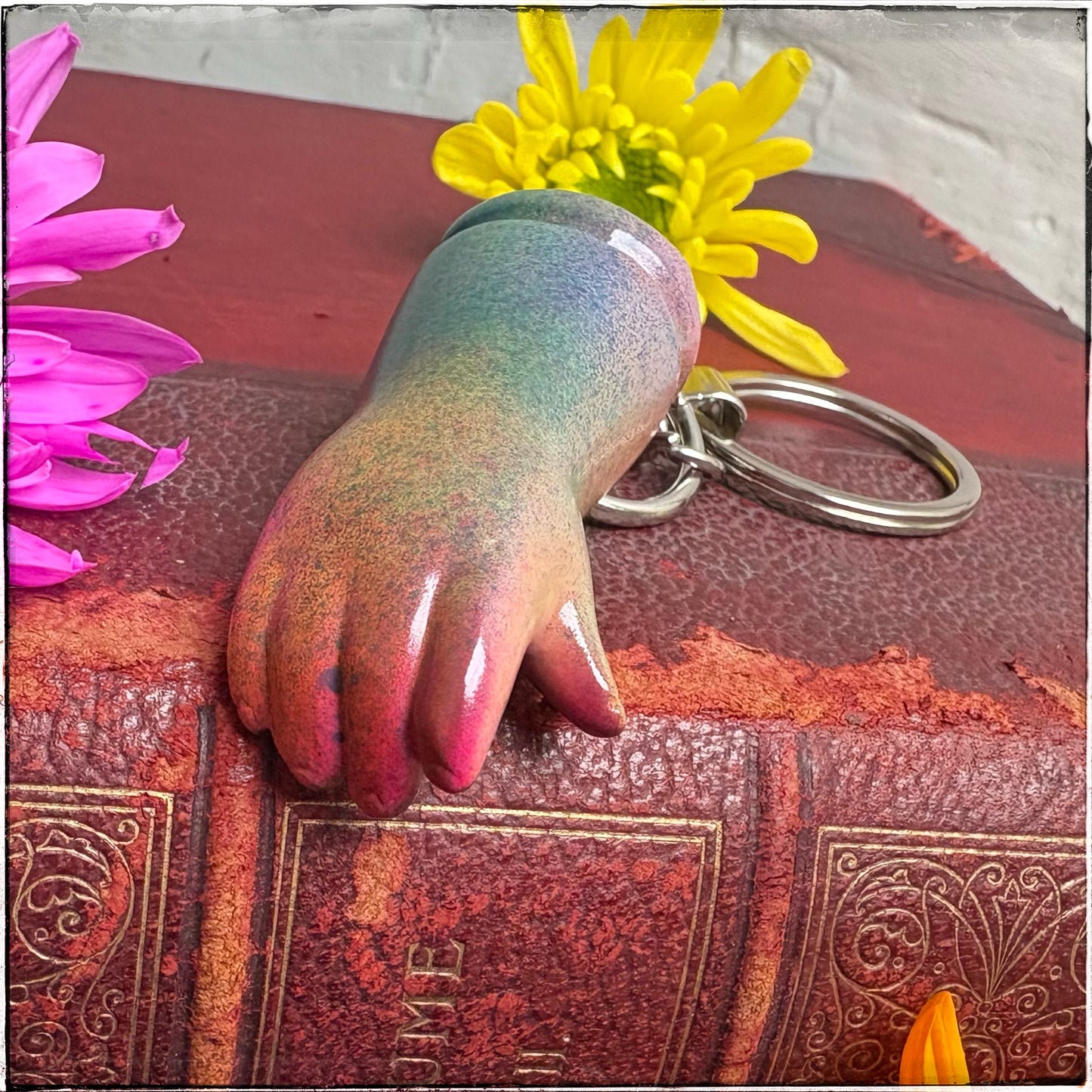 Doll Arm Key Ring - Sherbet Rainbow