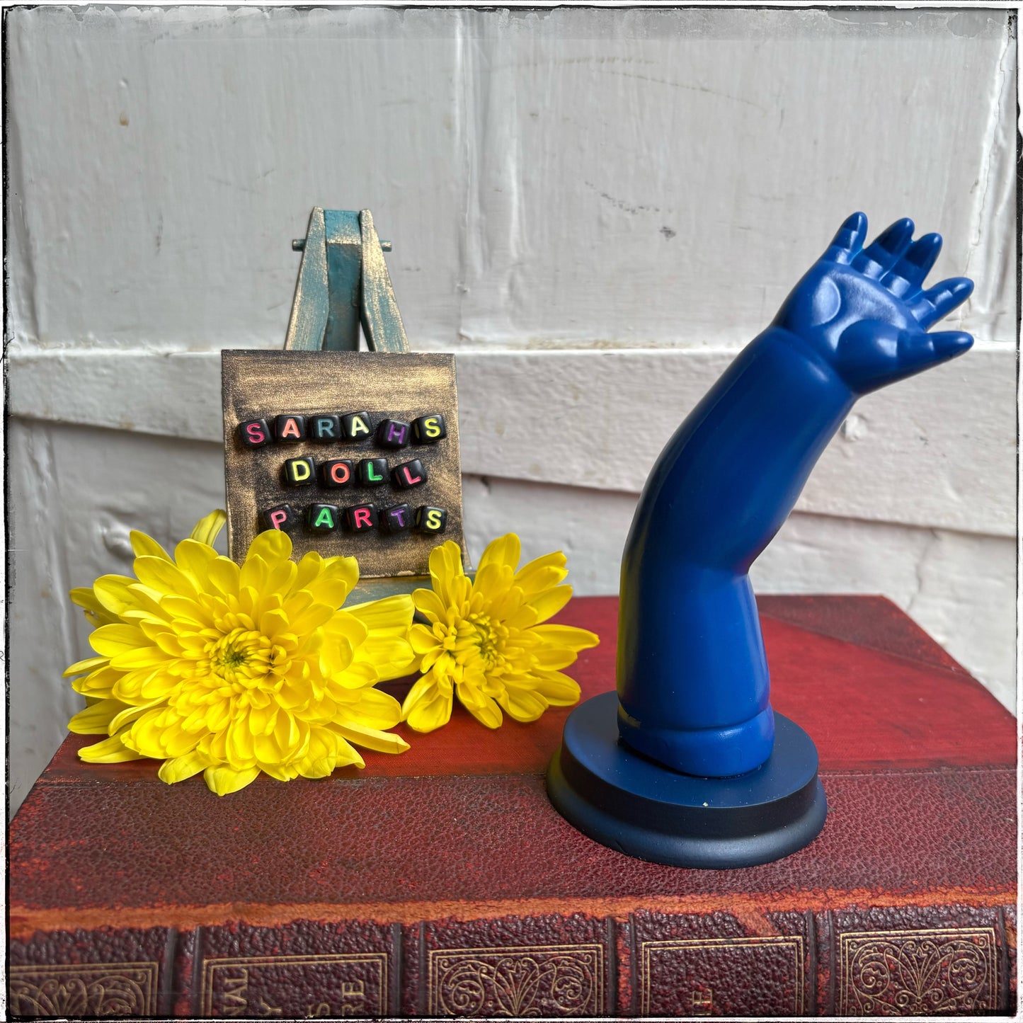 Medium Doll Arm Jewellery Holder - Neon Blue
