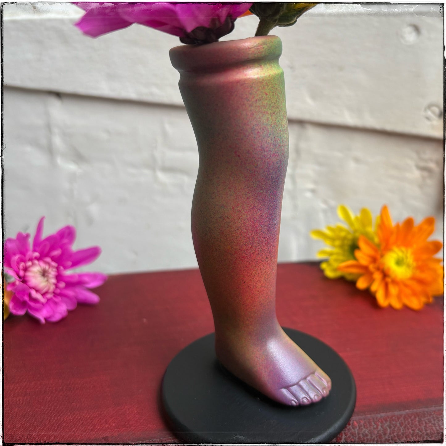 Small Doll Leg Vase - Rainbow