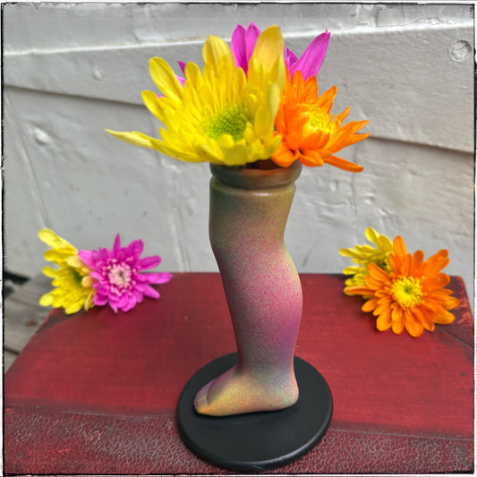 Small Doll Leg Vase - Rainbow