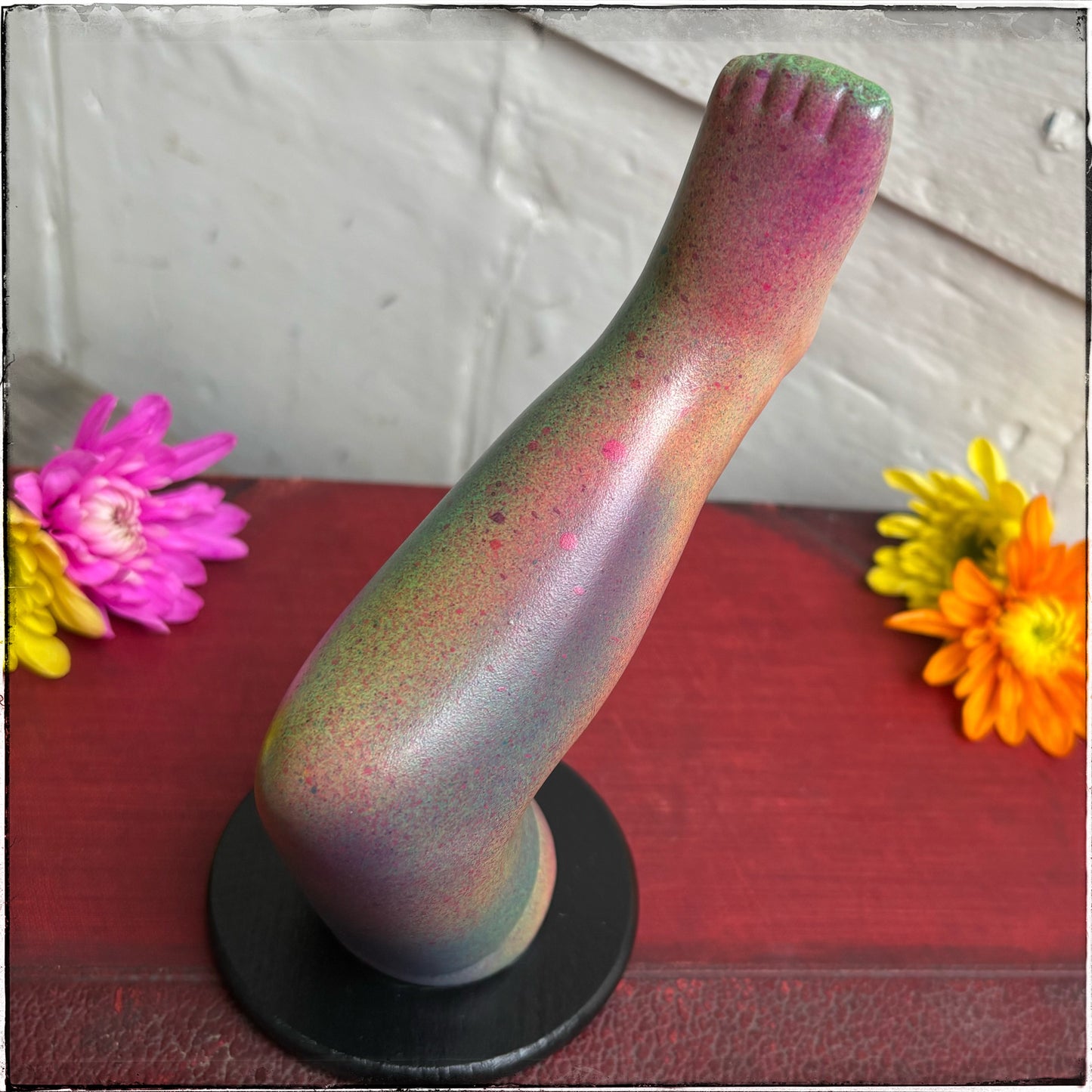 Large Doll Leg Jewellery Holder - Sherbet Rainbows