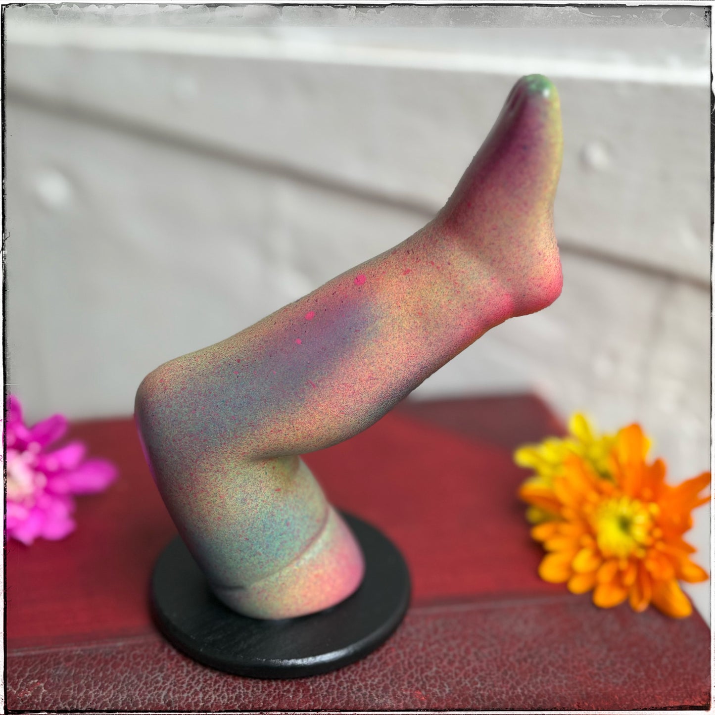 Large Doll Leg Jewellery Holder - Sherbet Rainbows
