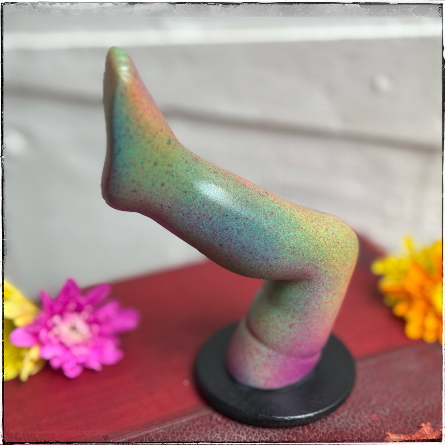 Large Doll Leg Jewellery Holder - Sherbet Rainbows