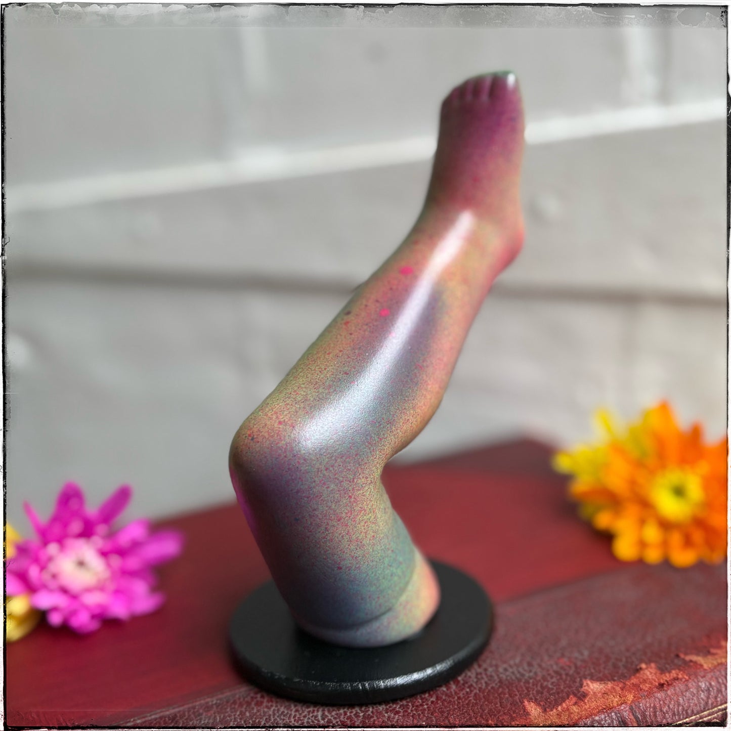 Large Doll Leg Jewellery Holder - Sherbet Rainbows