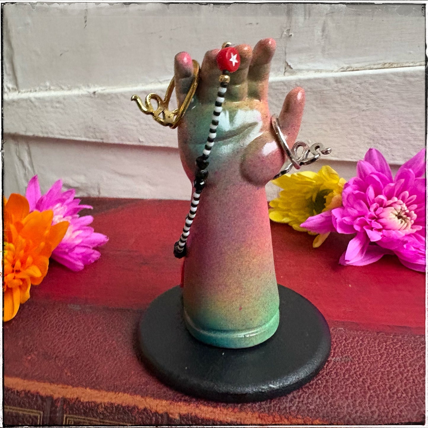 Medium Doll Arm Jewellery Holder - Rainbow