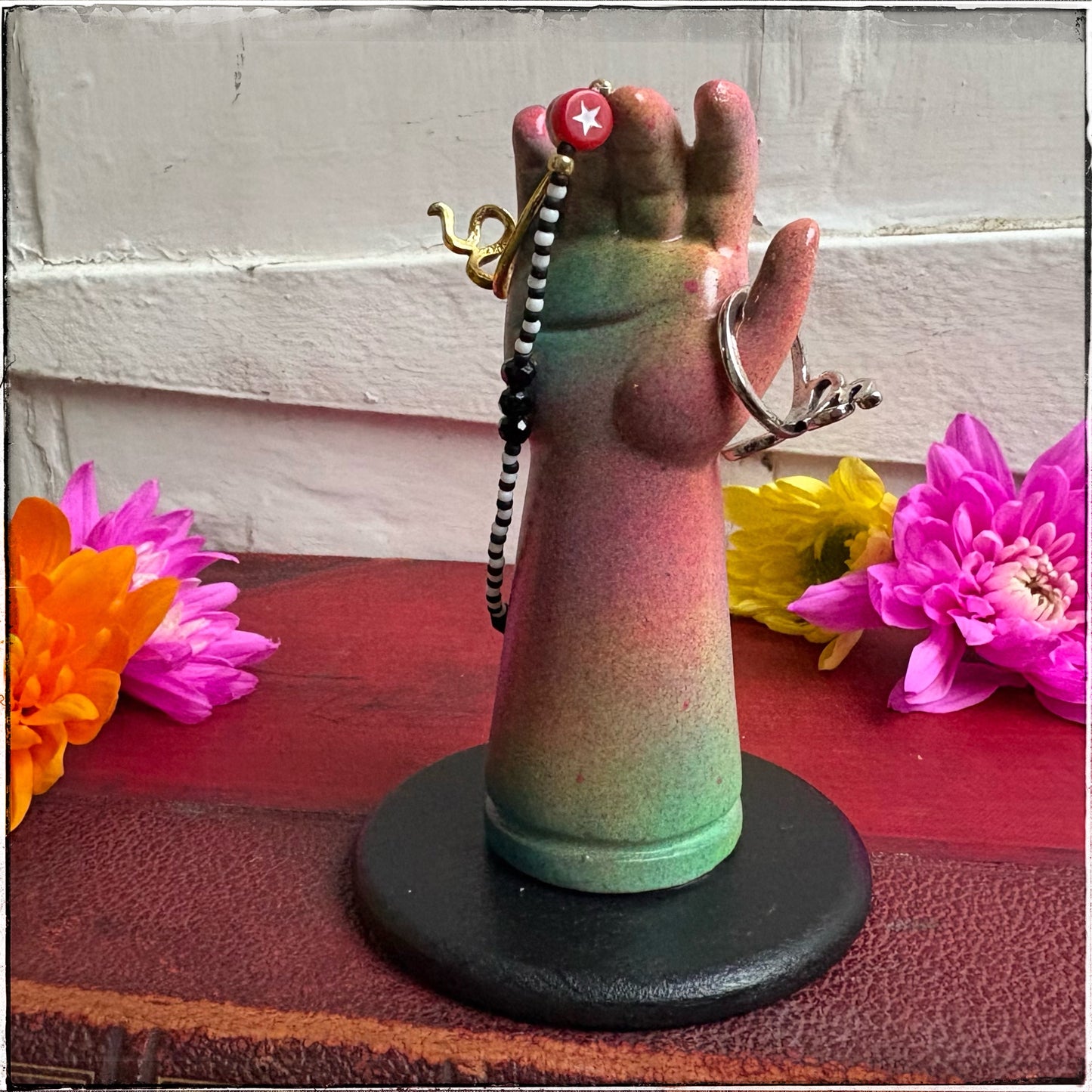 Medium Doll Arm Jewellery Holder - Rainbow