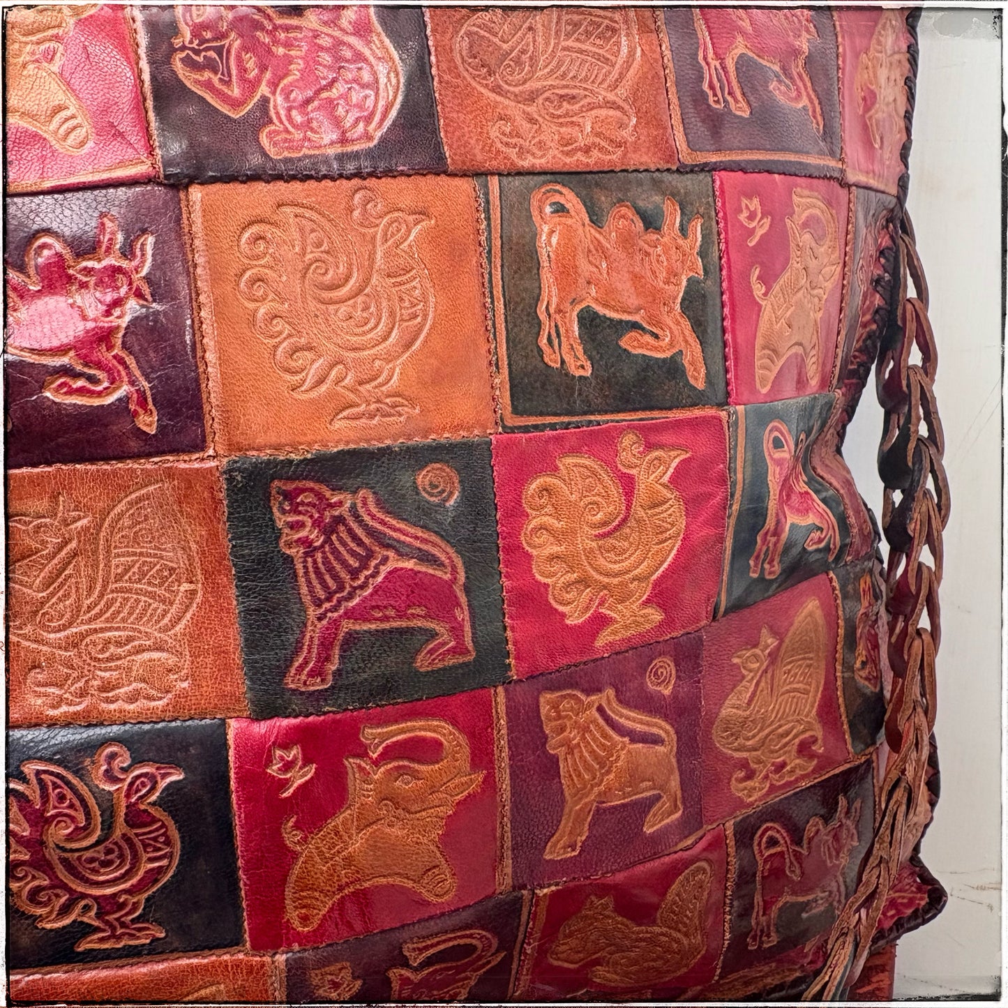 Handmade Leather Boho Patchwork Bag