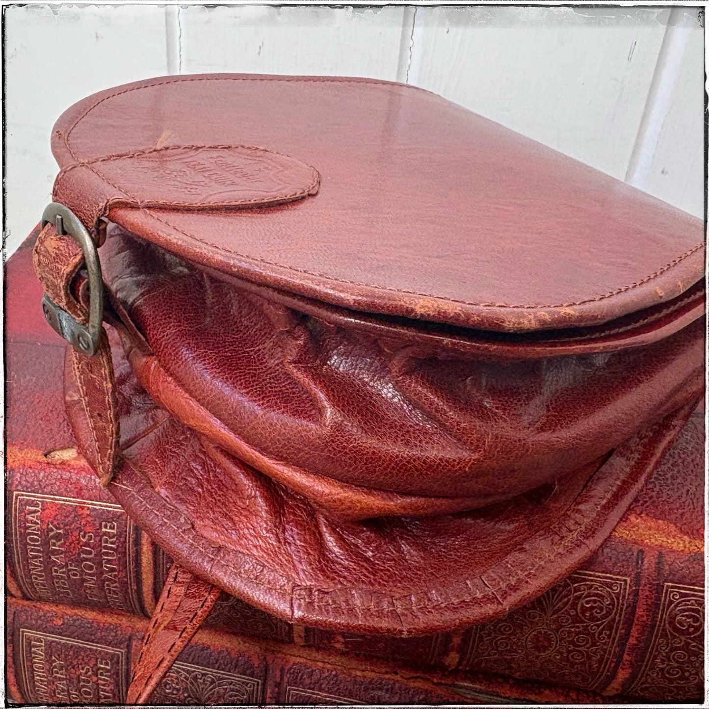 Vintage Real Leather Satchel Bag