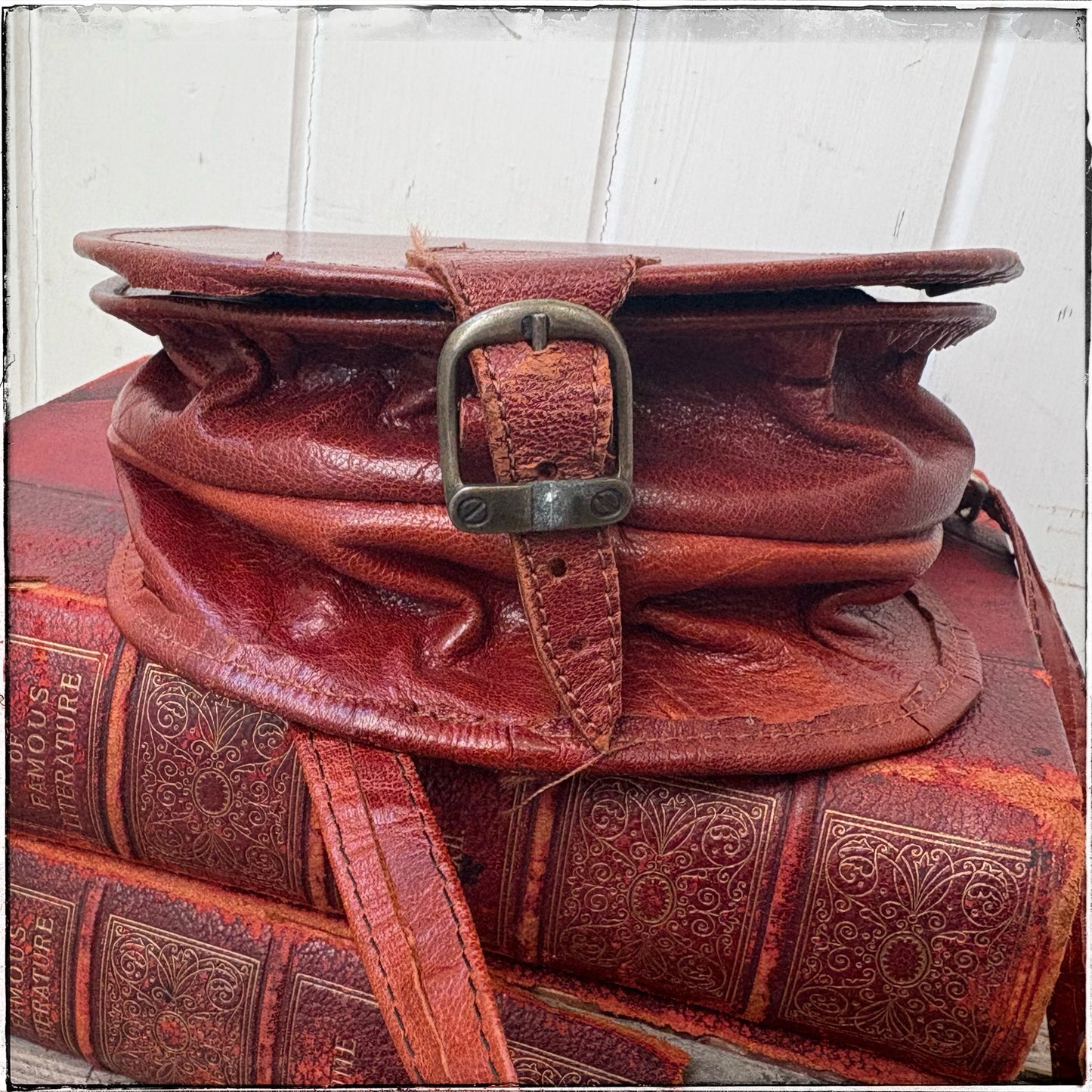 Vintage Real Leather Satchel Bag