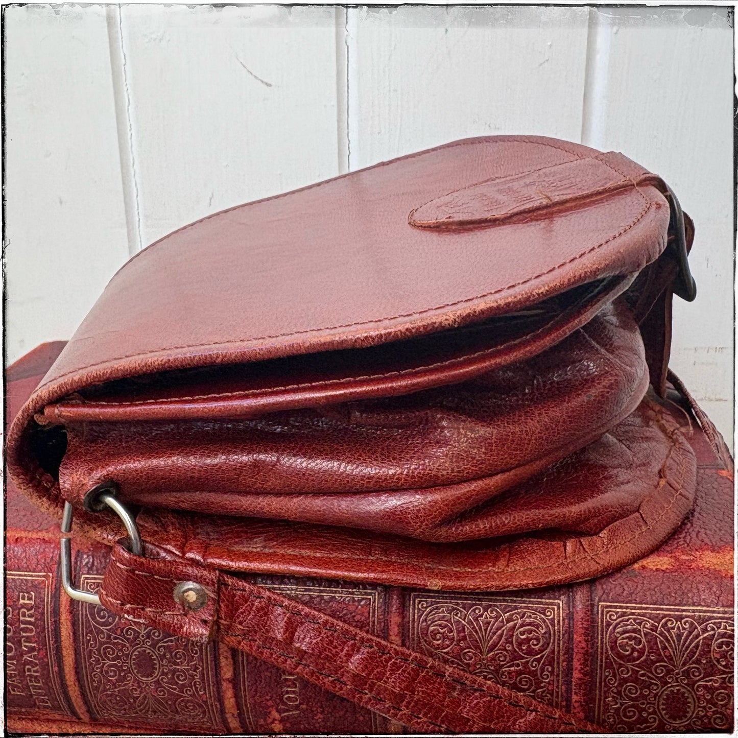 Vintage Real Leather Satchel Bag