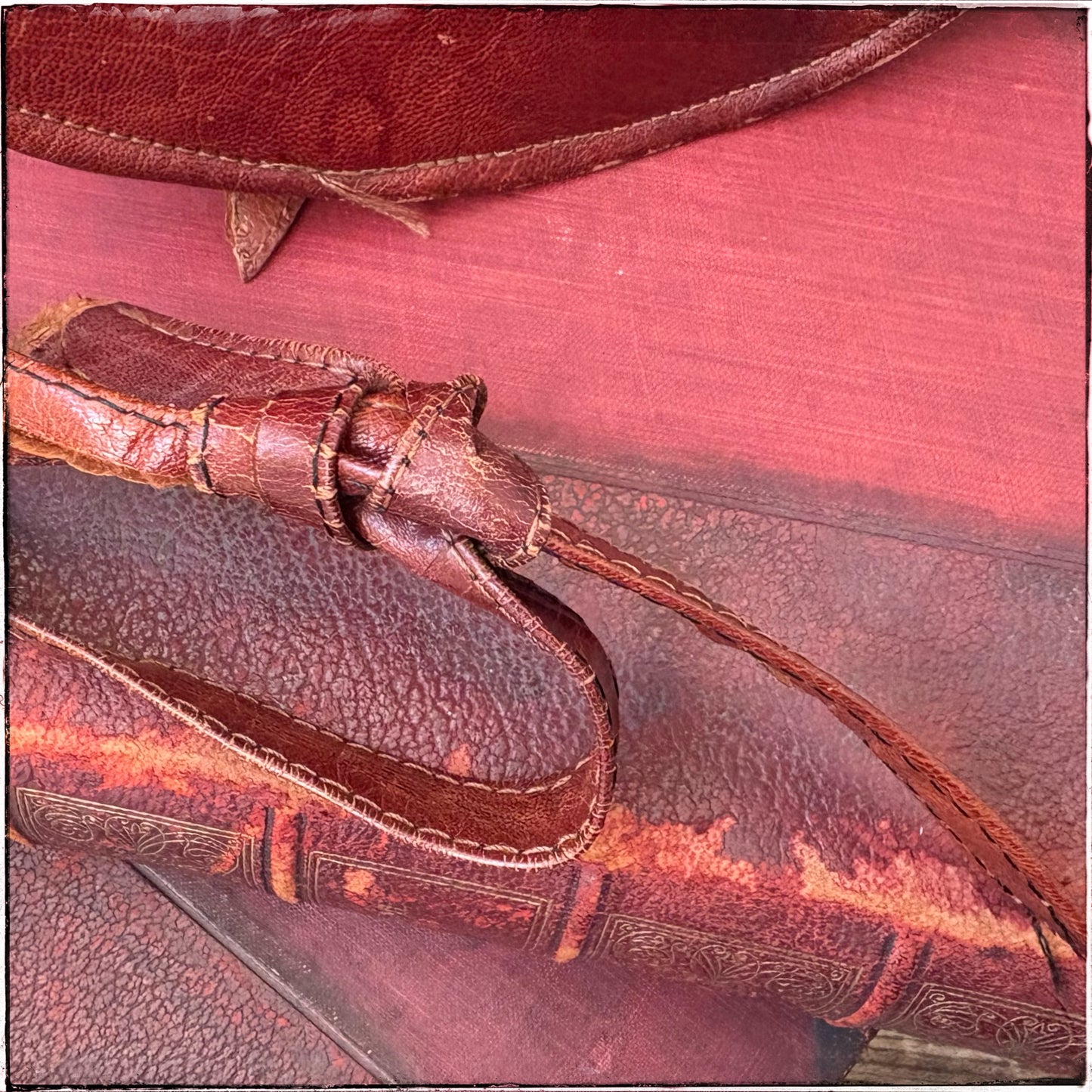 Vintage Real Leather Satchel Bag